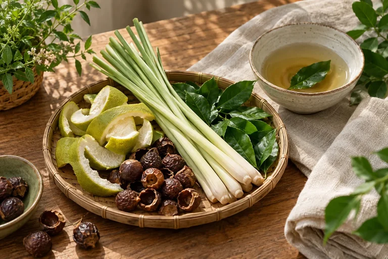 Các loại thảo dược thường dùng để gội đầu