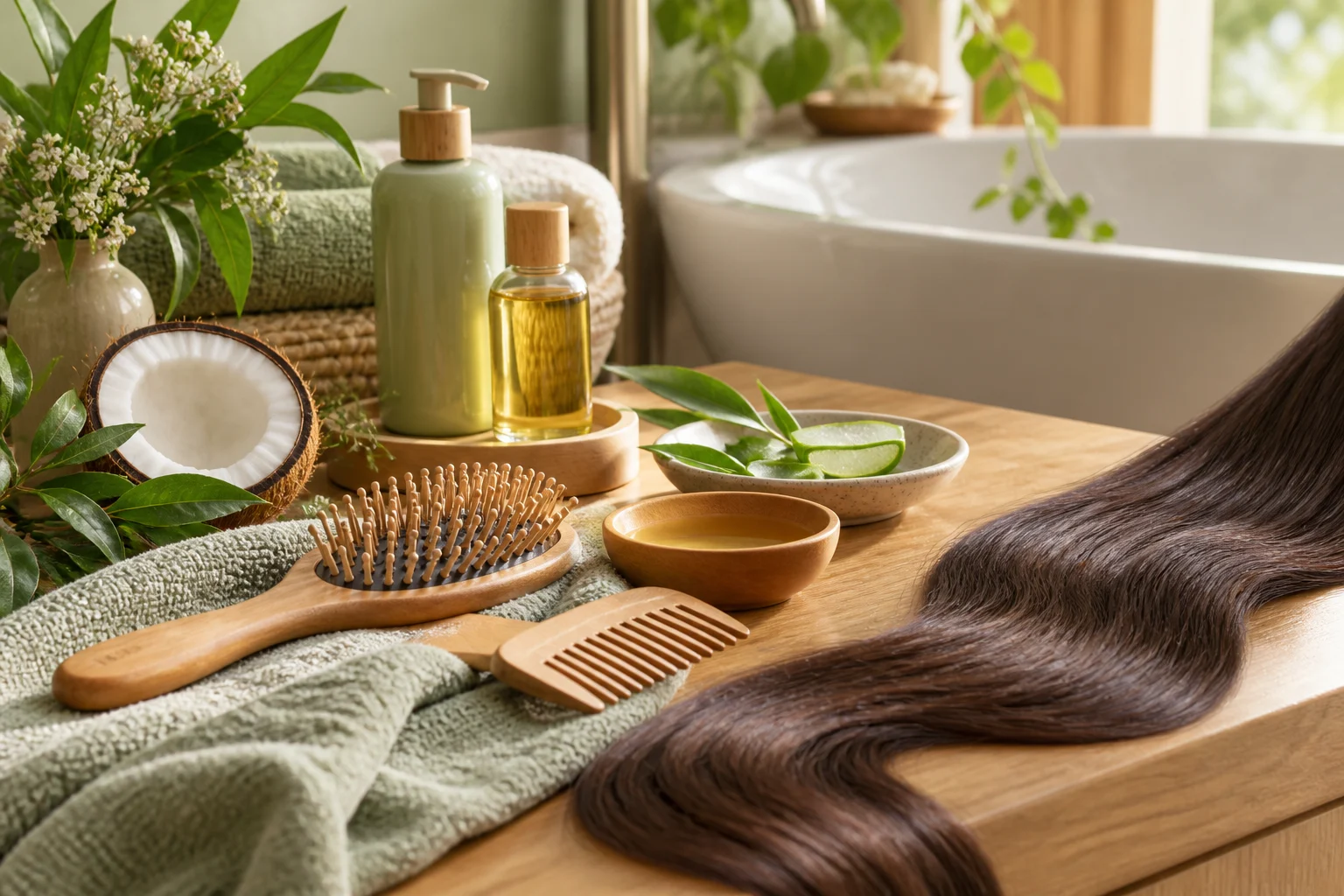 Chăm sóc tóc dài để giảm rối và gãy ở phần ngọn