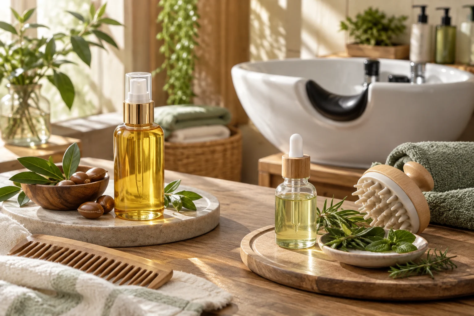 Dầu dưỡng tóc khác gì dầu bôi da đầu?