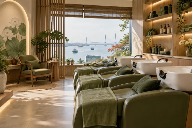 Không gian gội đầu dưỡng sinh tại Hải Phòng