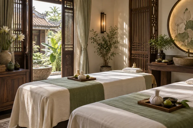 Không gian gội đầu dưỡng sinh tại Huế