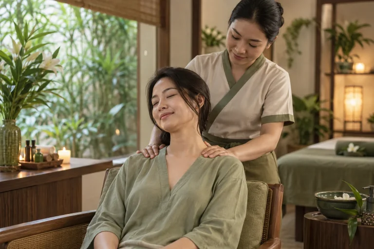 Massage đầu vai cổ thư giãn